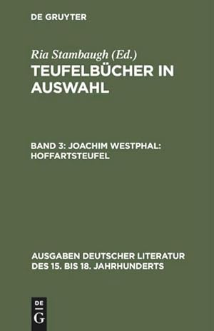 Image du vendeur pour Joachim Westphal: Hoffartsteufel mis en vente par BuchWeltWeit Ludwig Meier e.K.