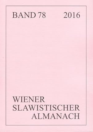 Bild des Verkufers fr Wiener Slawistischer Almanach Band 78/2016 zum Verkauf von BuchWeltWeit Ludwig Meier e.K.