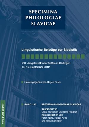 Immagine del venditore per Linguistische Beitrge zur Slavistik. XXI. JungslavistInnen-Treffen in Gttingen 13. - 15. September 2012 venduto da BuchWeltWeit Ludwig Meier e.K.