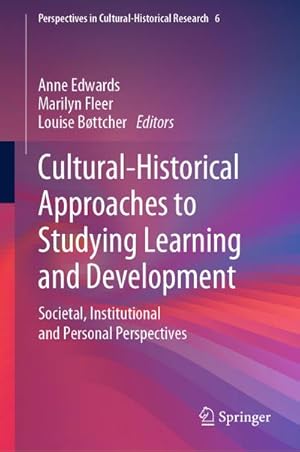 Seller image for Cultural-Historical Approaches to Studying Learning and Development for sale by BuchWeltWeit Ludwig Meier e.K.