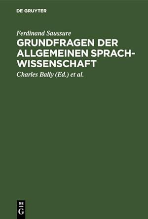 Seller image for Grundfragen der allgemeinen Sprachwissenschaft for sale by BuchWeltWeit Ludwig Meier e.K.