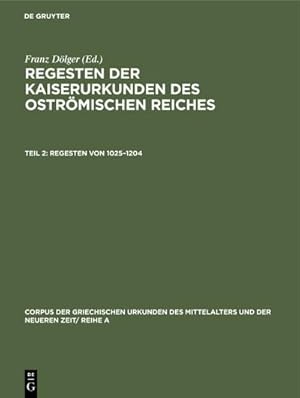 Seller image for Regesten von 1025-1204 for sale by BuchWeltWeit Ludwig Meier e.K.