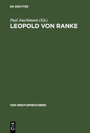 Seller image for Leopold von Ranke for sale by BuchWeltWeit Ludwig Meier e.K.