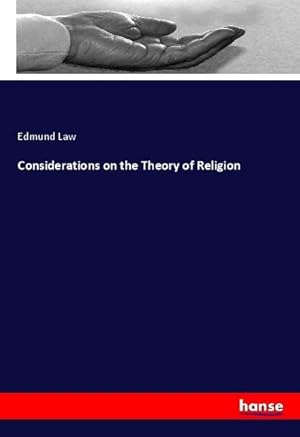 Seller image for Considerations on the Theory of Religion for sale by BuchWeltWeit Ludwig Meier e.K.