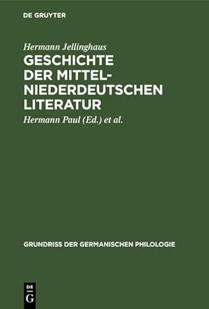 Image du vendeur pour Geschichte der mittelniederdeutschen Literatur mis en vente par BuchWeltWeit Ludwig Meier e.K.