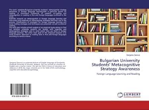 Image du vendeur pour Bulgarian University Students' Metacognitive Strategy Awareness mis en vente par BuchWeltWeit Ludwig Meier e.K.