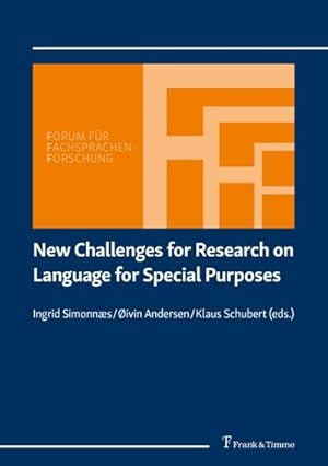 Seller image for New Challenges for Research on Language for Special Purposes for sale by BuchWeltWeit Ludwig Meier e.K.