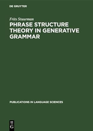 Imagen del vendedor de Phrase structure theory in generative grammar a la venta por BuchWeltWeit Ludwig Meier e.K.