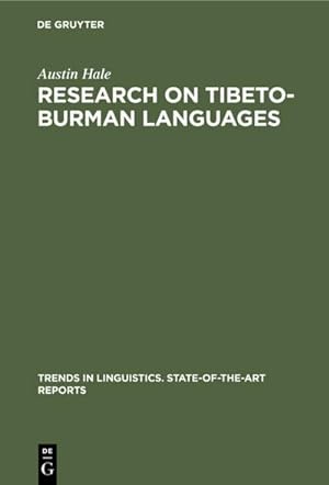 Seller image for Research on Tibeto-Burman Languages for sale by BuchWeltWeit Ludwig Meier e.K.