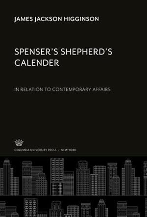 Imagen del vendedor de Spenser'S Shepherd'S Calender a la venta por BuchWeltWeit Ludwig Meier e.K.