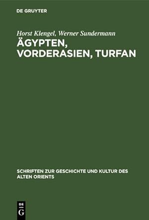 Image du vendeur pour gypten, Vorderasien, Turfan mis en vente par BuchWeltWeit Ludwig Meier e.K.