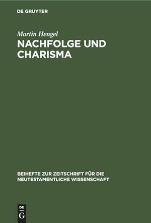 Seller image for Nachfolge und Charisma for sale by BuchWeltWeit Ludwig Meier e.K.