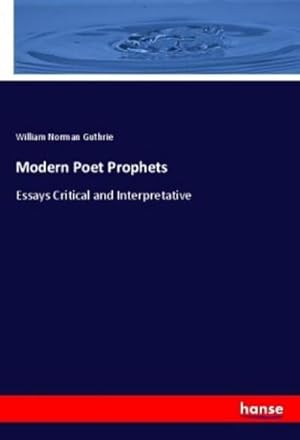 Seller image for Modern Poet Prophets for sale by BuchWeltWeit Ludwig Meier e.K.