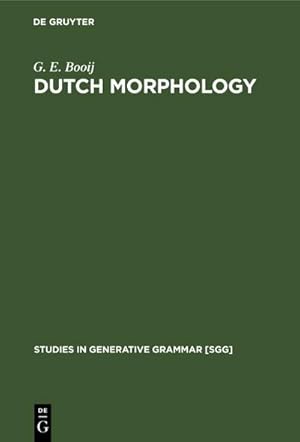 Seller image for Dutch Morphology for sale by BuchWeltWeit Ludwig Meier e.K.