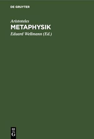 Seller image for Metaphysik for sale by BuchWeltWeit Ludwig Meier e.K.
