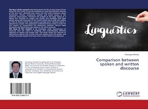 Imagen del vendedor de Comparison between spoken and written discourse a la venta por BuchWeltWeit Ludwig Meier e.K.