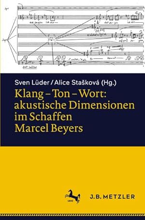 Immagine del venditore per Klang  Ton  Wort: akustische Dimensionen im Schaffen Marcel Beyers venduto da BuchWeltWeit Ludwig Meier e.K.