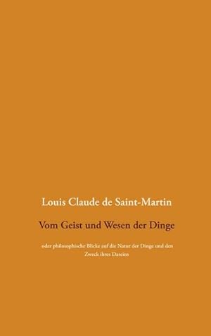 Image du vendeur pour Vom Geist und Wesen der Dinge mis en vente par BuchWeltWeit Ludwig Meier e.K.