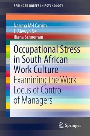 Image du vendeur pour Occupational Stress in South African Work Culture mis en vente par BuchWeltWeit Ludwig Meier e.K.