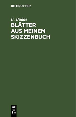 Imagen del vendedor de Bltter aus meinem Skizzenbuch a la venta por BuchWeltWeit Ludwig Meier e.K.