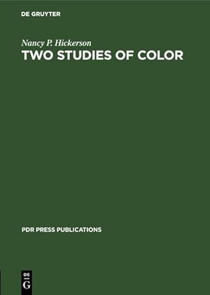 Image du vendeur pour Two Studies of Color mis en vente par BuchWeltWeit Ludwig Meier e.K.