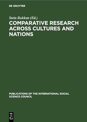 Seller image for Comparative Research across Cultures and Nations for sale by BuchWeltWeit Ludwig Meier e.K.