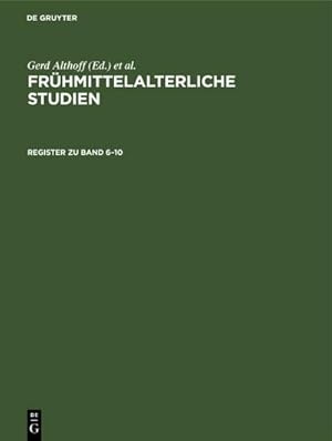 Seller image for Register zu Band 6-10 for sale by BuchWeltWeit Ludwig Meier e.K.
