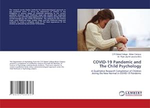 Bild des Verkufers fr COVID-19 Pandemic and The Child Psychology zum Verkauf von BuchWeltWeit Ludwig Meier e.K.