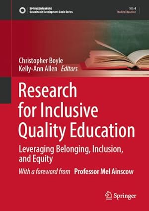 Bild des Verkufers fr Research for Inclusive Quality Education zum Verkauf von BuchWeltWeit Ludwig Meier e.K.