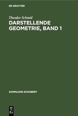 Bild des Verkufers fr Darstellende Geometrie, Band 1 zum Verkauf von BuchWeltWeit Ludwig Meier e.K.