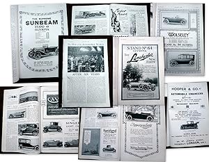Seller image for The Motor Show at Olympia, November 1919. Approx 90 pages from Country Life Magazines of Car adverts and Motoring articles. Includes full page ads for Hooper(2 ), Lanchester (3), Wolseley (2), Austin, Citroen, Clincher, Angus-Sanderson, Melchior Armstrong & Dessau, Buick, Overland, Oldsmobile, Talbot-Darraco, Fiat, Daimler, Cole, Sunbeam, Dunlop, Firestone. Numerous more half page display ads. for sale by Tony Hutchinson