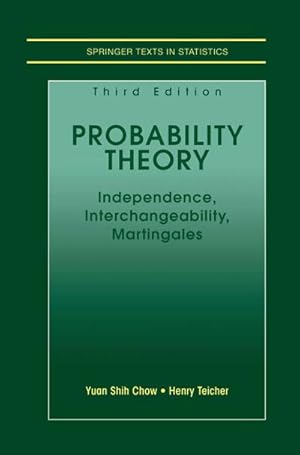Bild des Verkufers fr Probability Theory zum Verkauf von BuchWeltWeit Ludwig Meier e.K.
