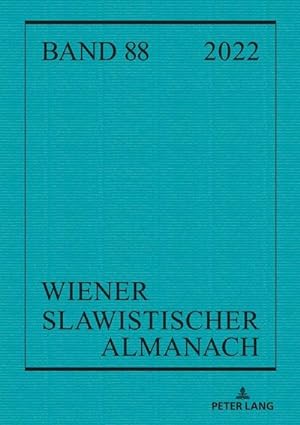 Seller image for Wiener Slawistischer Almanach Band 88/2022 for sale by BuchWeltWeit Ludwig Meier e.K.