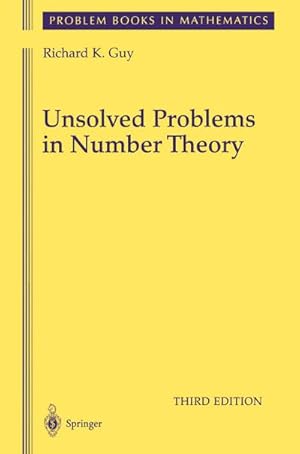 Immagine del venditore per Unsolved Problems in Number Theory venduto da BuchWeltWeit Ludwig Meier e.K.