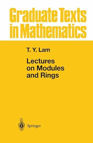 Imagen del vendedor de Lectures on Modules and Rings a la venta por BuchWeltWeit Ludwig Meier e.K.