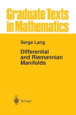 Imagen del vendedor de Differential and Riemannian Manifolds a la venta por BuchWeltWeit Ludwig Meier e.K.