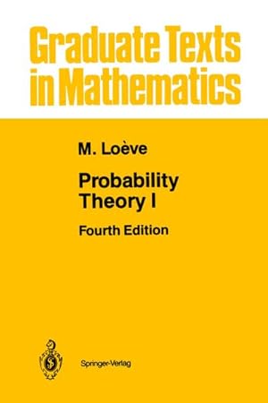 Immagine del venditore per Probability Theory I venduto da BuchWeltWeit Ludwig Meier e.K.