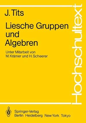 Seller image for Liesche Gruppen und Algebren for sale by BuchWeltWeit Ludwig Meier e.K.