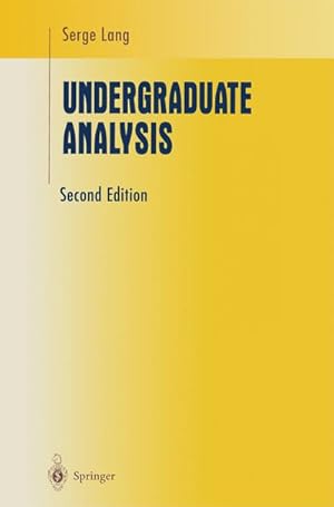 Seller image for Undergraduate Analysis for sale by BuchWeltWeit Ludwig Meier e.K.