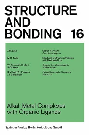 Seller image for Alkali Metal Complexes with Organic Ligands for sale by BuchWeltWeit Ludwig Meier e.K.