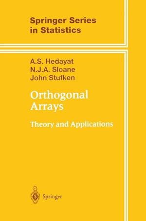 Imagen del vendedor de Orthogonal Arrays a la venta por BuchWeltWeit Ludwig Meier e.K.