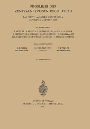 Seller image for Probleme der zentralnervsen Regulation for sale by BuchWeltWeit Ludwig Meier e.K.