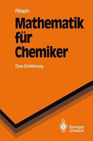 Image du vendeur pour Mathematik fr Chemiker mis en vente par BuchWeltWeit Ludwig Meier e.K.