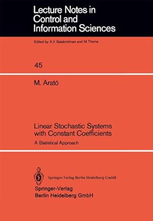 Seller image for Linear Stochastic Systems with Constant Coefficients for sale by BuchWeltWeit Ludwig Meier e.K.