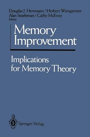 Imagen del vendedor de Memory Improvement a la venta por BuchWeltWeit Ludwig Meier e.K.