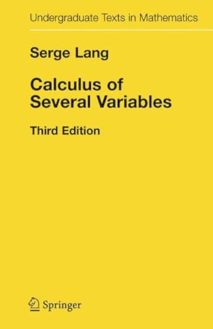 Immagine del venditore per Calculus of Several Variables venduto da BuchWeltWeit Ludwig Meier e.K.