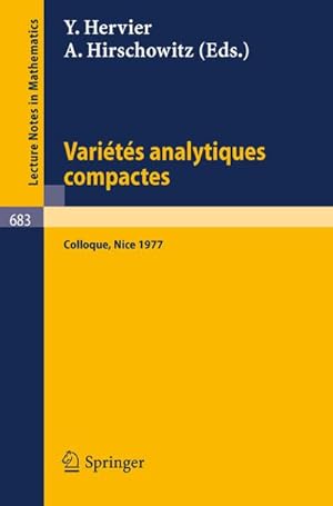 Immagine del venditore per Varietes Analytiques Compactes venduto da BuchWeltWeit Ludwig Meier e.K.