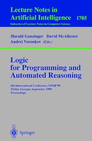 Seller image for Logic Programming and Automated Reasoning for sale by BuchWeltWeit Ludwig Meier e.K.