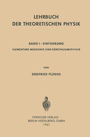 Seller image for Lehrbuch der Theoretischen Physik for sale by BuchWeltWeit Ludwig Meier e.K.