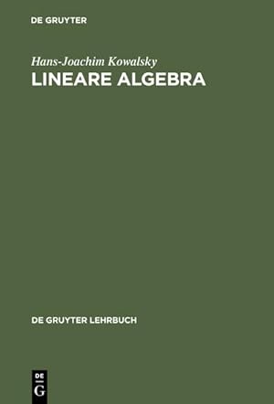 Bild des Verkufers fr Lineare Algebra zum Verkauf von BuchWeltWeit Ludwig Meier e.K.